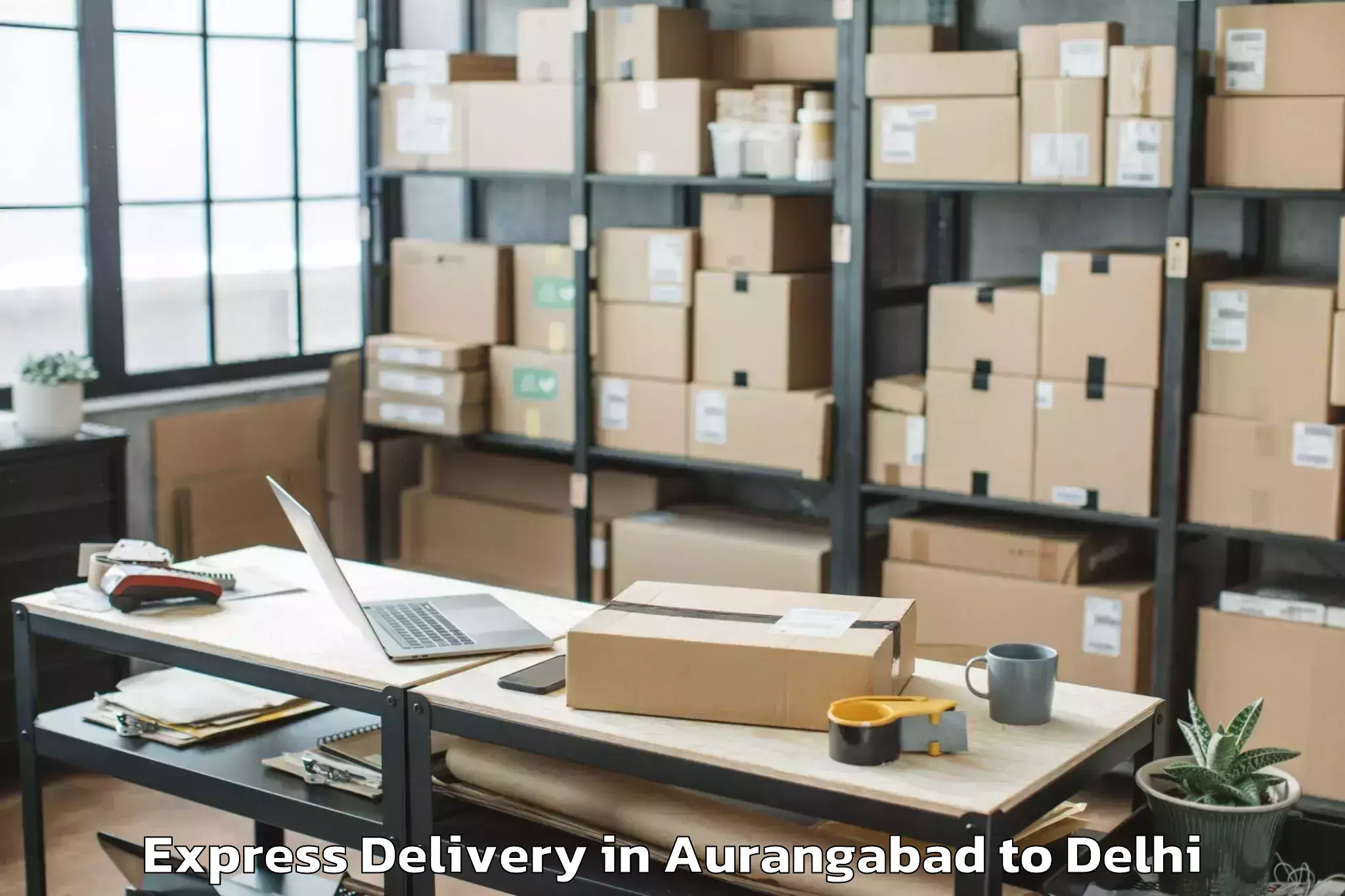 Book Aurangabad to Defence Colony Express Delivery Online